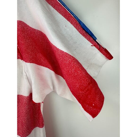 Vtg Beatles British American Flag Apple Corps Single Stitch XL T Shirt *Flawed* - Picture 15 of 16